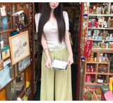 Poetic Lace Group Heavy Industry Lace Embroidered Wool Knitting Top Short-Sleeved Lace Skirt