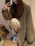 Bose Twilight High-Quality Private Clothing Line Gaco Dyes Major Mahai Hairy Cardigan Long Coat Women Autumn And Winter