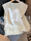 New Chinese Three-Dimensional Flowers Under The Sleeveless Top Of The Women's Summer New High-End Feeling Thin Shoulder Vest