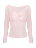 Heart-Heart Crush Ultra-Fine Wool Cross-Bottomed Knitted Knitted Women's Winter New Heart Machine Clothes