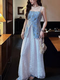 New Chinese-Style Cowboy Sling Vest Women Wear A New Sleeveless Top Sling Vest
