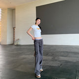 [Sya Article] 25SS Summer Sletch Essence Pure Cotton Low-Waist Pumping Rope Straight Sleet Trousers
