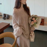 Oxygen Beauty~Slender Baby Hair Knitted Shirt / Vest Two-Piece Set Of Top Femininity Commuting