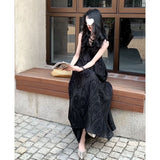 French Design With A Sense Of Luxury Sleeveless Vest Dress Women's New Loose-Fitting High-End Long Dress In Summer