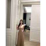 2025 High-Level Temperament Sexy Sling Dress Female Summer Sister Wind Brae Waist Dress Dress
