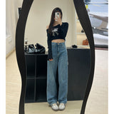 High Quality Vintage Narrow-Legged Jeans Women's 2025 New High Waist´¹dged Straight Pants