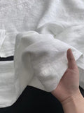 Old Money Style Wear ~ White High-Waist Temperament Simple Hanging Commuting Cotton Straight Broad Leg Pants Women 2025 Summer