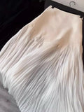 Flower Petals High-Rise Half-Dress Summer Temperament Lace Heavy Folding Large Skirt With Gentle Long Dress