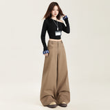 Maillard Wears Casual Pants Women's Spring And Autumn Loose Straight-Tight Trend Dragging Wide Leg Pants Tugny Trousers