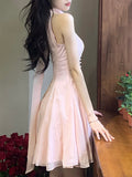 Desire Zurich Pure Desire Hanging Neck Ribbon Dress Women's Summer New Sleeveless Short Dress