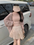 Summer Playful Cute Seaside Vacation Acetic Sling Vest Casual Suit Woman