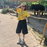 YC& Vintage High-Waisted Broad Legs Nts Small Design Spring And Summer Sevens Jeans Women's New