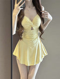 2025 Swim Lady Swimsuit Sexy Hanging Neck Sling In Thin Swimsuit Wave