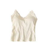 2042# Traceless Lace's Back Sling Vest Inside The Anti-Walking Light Wears An Integrated Fixed Cup With Chest Cushion Wrap