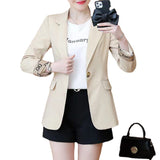 Women's Small Suit 2026 Spring And Autumn New Korean Version Of Small Man To Slim Up Thin Suit Coat
