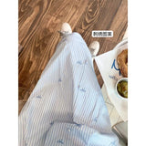 French Blue Striped Sleeveless Sleeveless Vest Dress Women's Summer 2026 Unique Beauty Slimy Dress