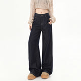 Anti-Colored Jeans Women's Tanning Color Hanging 2026 Spring New Loose Broad-Legged Trousers