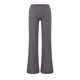 Spice Girls Jersey Knitted Loose-Fitting Trousers Autumn New Casual Straight Trousers Wide-Legged Trousers Women