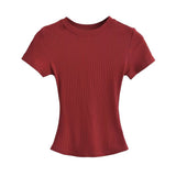 Kardashian's New Short-Sleeved T-Shirt With Spring And Summer Sexy Ants Round-Neck Tight-Up T-Shirts
