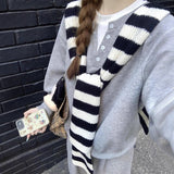 Set Black Belt Shawl Long Sleeves Loose-Fitting Women Folding Shawl Autumn And Winter New Leisure Long