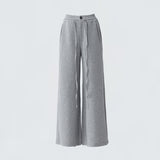 Vintage High-Waist Loose Broad Leg Trousers Tight Waist ³é³é Rope Set Of Casual Pants Women Autumn Winter & Trousers Lengthened