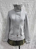 Vintage Gray Edit Lady Vintage Niche Design High-End Fashion Clad T-Win Winter New