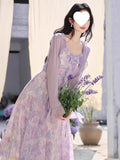 Suspension Dress Femininity High-End Purple Unique Beautiful Sling Skirt With Sunscreen Cardigan Two Sets