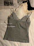 2042# Traceless Lace's Back Sling Vest Inside The Anti-Walking Light Wears An Integrated Fixed Cup With Chest Cushion Wrap