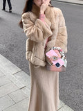 Thousand Gold Soft Rabbit Short Coat Loose To Keep Warm Fur Coat Women Autumn And Winter