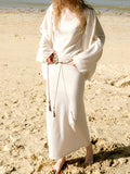 Slack Three-Piece Set Refreshing Linen Bamboo Yarn 16-Pin Stoll Precision Woven Sling Suit