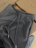 CHAO Class Recommendation! Gray Texture Arc Narrow Waist Banana Pants Women Lazy Wind Loose Leisure Trousers