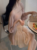 Summer Playful Cute Seaside Vacation Acetic Sling Vest Casual Suit Woman