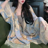 New Chinese Style Buckle Zen Chinese Style Lace T-Shirt Coat Lady