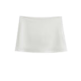 Vintage Sports Low-Rise Skirt Girl Body Elastic Display Thin One Step Bottom Short Skirt Yoga Fitness Skirt