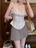Beauty Ambitious Fifi Cardigan Ancient Lace Corset Sexy Pure Lust T-Shirt New