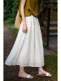 Stealun Lian Yue Baiyin 60 Ani-Le | French Holiday Dress Simple Long Umbrella Skirt New ¤Ç