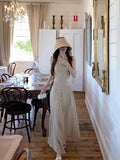 Beauty Is Beautiful_Shaped With Elegant Little Collar Striped Dress Temperament Holiday Dress Women's Summer
