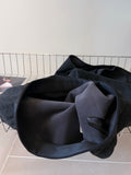 Sanscousian + Goat Wool Temperament Folded Tight Waist After Open Thin Straight Half-Dress Woman Hair This Dress
