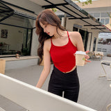 2874# Exploding Car Sewing Thread Sling Vest Cross-Back Care Machine All-In-One Chest Pad Sexy Large Bare Back