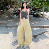 Casual Dopamine | Jazz Dance Stripes | Loose Broad Legs Casual Walking Trousers Women