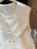 New Chinese Three-Dimensional Flowers Under The Sleeveless Top Of The Women's Summer New High-End Feeling Thin Shoulder Vest