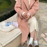 Oatmeal Haired Women 2025 Autumn And Winter 2025 New Korean Version Of Loose Medium And Long Burst Hair Coat