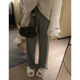 Comfortable Into The Autumn ~ 48 Delicate Wool Tug Trousers Straight Knitted Trousers Women's Autumn And Winter