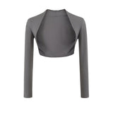Ken Bean With The Same Long-Sleeved Short Sunscreen Small Shoulder Shawl Wearing A Casual Blouse Repair Elastic Shawl