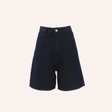 YC&3 Color Retro High-Waisted Loose Four-Pointed Broad-Legged Trousers Summer Straight Shorts Jeans Woman