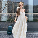 Seaside Holiday Wind And Wind Hanging Neck Dress Beach Dress Early Spring With Chest Cushion A Skirt Pure Desire To Hollow Long Dress