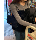 Korean Chic Winter Atmosphere Sense Of The Mood Of The Age-Reduced Design Of The Gentle Temperament Wearing Lamb Hair Sling Vest Woman