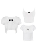 Comfortable And Beautiful Ootd Pure White Milk Tea Color Woven Flower Knitting Series Of New Women Thin And Light Luxury