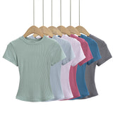 Kardashian's New Short-Sleeved T-Shirt With Spring And Summer Sexy Ants Round-Neck Tight-Up T-Shirts