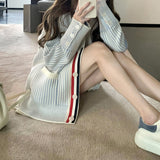 Milk Fragrant Little Baby Fried Chicken Love ~ Heavy Industry Tight Knit Warm Knitting Big Shirt Coat Girl Spring